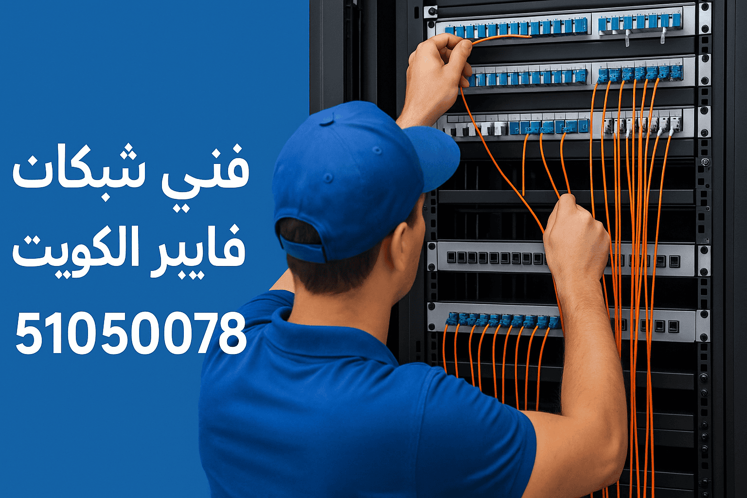خدمات فني فايبر انترنت منزلي بالكويت